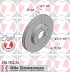 Stabdžių diskas (ZIMMERMANN) 250.1352.20