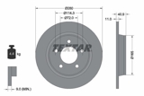 Stabdžių diskas (TEXTAR) 92130600