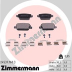 Stabdžių trinkelių rinkinys, diskinis stabdys (ZIMMERMANN) 24537.160.3