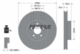 Stabdžių diskas DB P. W221/C216 05-13 (TEXTAR) 92171905