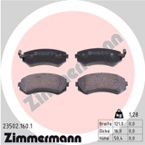 Stabdžių trinkelių rinkinys, diskinis stabdys (ZIMMERMANN) 23502.160.1