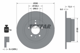 Stabdžių diskas (TEXTAR) 92066803