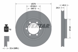 Stabdžių diskas (TEXTAR) 92079800