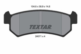 Stabdžių kaladėlės (TEXTAR) 2407101