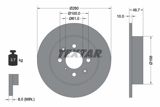 Stabdžių diskas (TEXTAR) 92125300