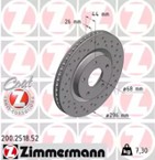 Stabdžių diskas (ZIMMERMANN) 200.2518.52