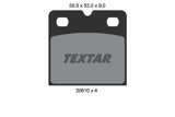 Stabdžių trinkelių rinkinys, stovėjimo stabdys (TEXTAR) 2061005