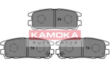 Stabdžių trinkelių rinkinys, diskinis stabdys (KAMOKA) JQ1012034