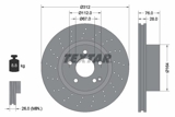 Stabdžių diskas DB P. W220 2,8-5,0 98-05 (TEXTAR) 92099305