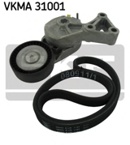 V formos rumbuotas diržas, komplektas (SKF) VKMA 31001