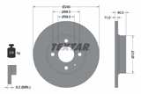 Stabdžių diskas (TEXTAR) 92061103