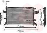 Radiatorius, variklio aušinimas (VAN WEZEL) 37002303