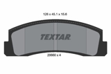 Stabdžių kaladėlės (TEXTAR) 2066001