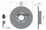Stabdžių diskas (TEXTAR) 92031803