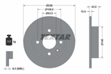 Stabdžių diskas (TEXTAR) 92050900