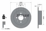 Stabdžių diskas (TEXTAR) 92077900