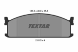 Stabdžių kaladėlės (TEXTAR) 2111501
