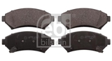 Stabdžių trinkelių rinkinys, diskinis stabdys (FEBI BILSTEIN) 116156