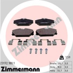 Stabdžių trinkelių rinkinys, diskinis stabdys (ZIMMERMANN) 23172.180.1