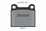 Stabdžių kaladėlės (TEXTAR) 2103501