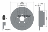 Stabdžių diskas (TEXTAR) 92082000