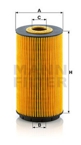 Alyvos filtras (MANN-FILTER) HU 8010 z