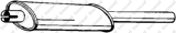 Priekinis duslintuvas (BOSAL) 135-591