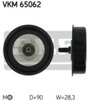 Įtempiklio skriemulys, V formos rumbuotas diržas (SKF) VKM 65062