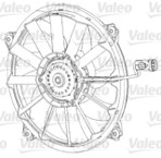 Ventiliatorius, radiatoriaus (VALEO) 696091