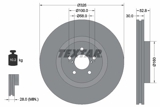 Stabdžių diskas (TEXTAR) 92167900