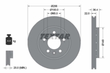Stabdžių diskas (TEXTAR) 92098603