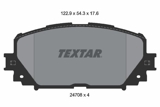 Stabdžių kaladėlės (TEXTAR) 2470801