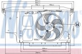 Radiatoriaus ventiliatorius (NISSENS) 85007