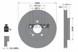 Stabdžių diskas DB P. W169/W245 2,0 04-12 (TEXTAR) 92132005
