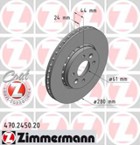 Stabdžių diskas (ZIMMERMANN) 470.2450.20