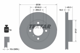 Stabdžių diskas (TEXTAR) 92089400
