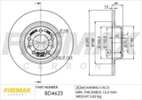 Stabdžių diskas (FREMAX) BD-4623