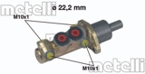 Pagrindinis stabdžių cilindras (METELLI) 05-0196
