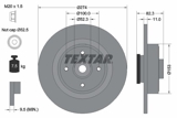 Stabdžių diskas (TEXTAR) 92141403