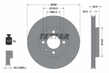 Stabdžių diskas (TEXTAR) 92036803