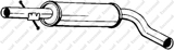 Vidurinis duslintuvas (BOSAL) 105-109