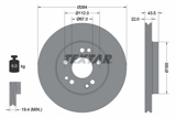 Stabdžių diskas (TEXTAR) 92031900