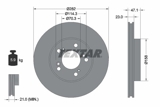 Stabdžių diskas (TEXTAR) 92101000