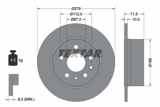 Stabdžių diskas (TEXTAR) 92032600