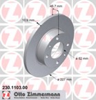 Stabdžių diskas (ZIMMERMANN) 230.1103.00