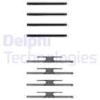 Priedų komplektas, diskinių stabdžių trinkelės (DELPHI) LX0035