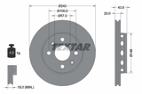 Stabdžių diskas (TEXTAR) 92078500