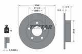 Stabdžių diskas (TEXTAR) 92088503