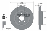 Stabdžių diskas (TEXTAR) 92099503
