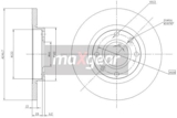 Stabdžių diskas CITROEN P. XSARA/206 (MAXGEAR) 19-0790